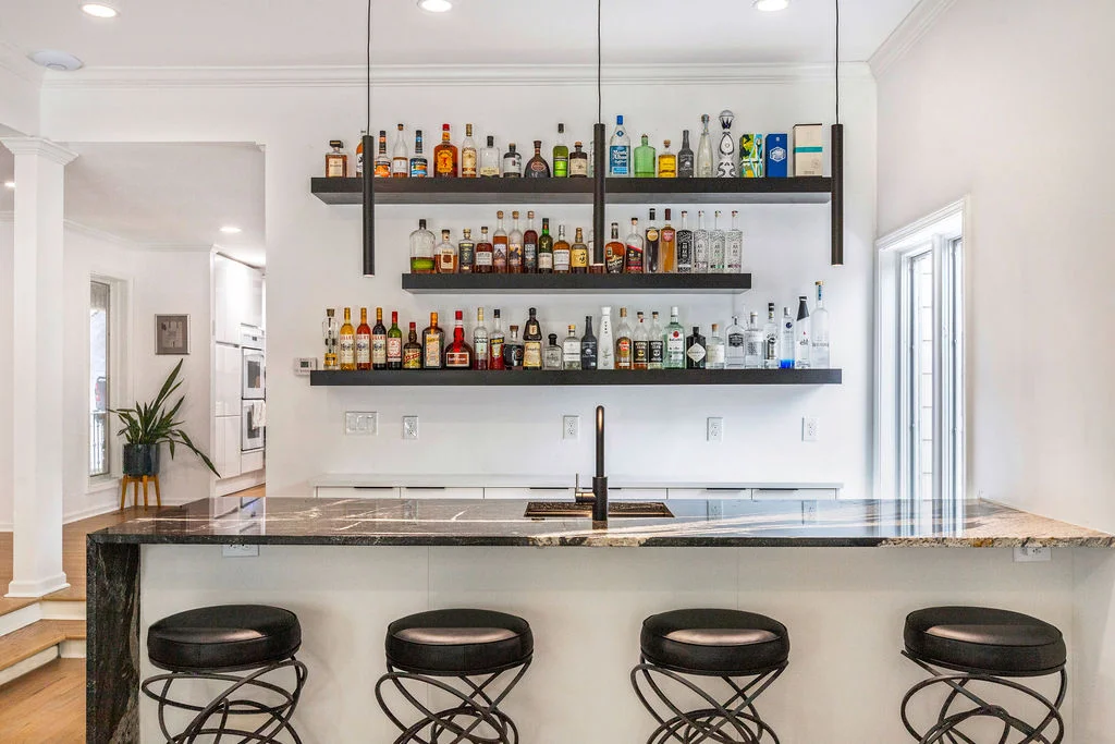 Custom bar pendant lighting — Chevron Way Decatur