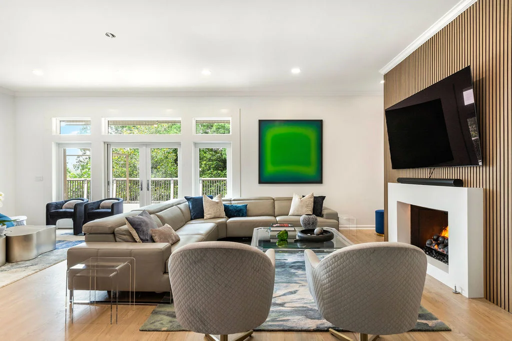 Living room renovation — Chevron Way Decatur full home renovation