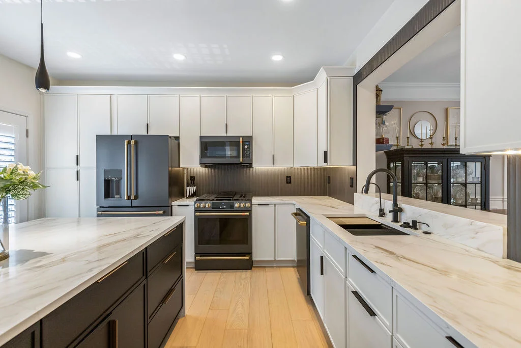 Kitchen island with seating — Parkmont Way Atlanta kitchen remodel