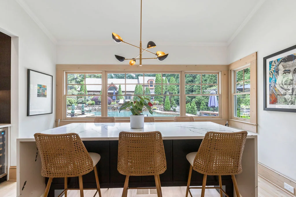 Breakfast nook renovation — Wileo Road Atlanta home renovation